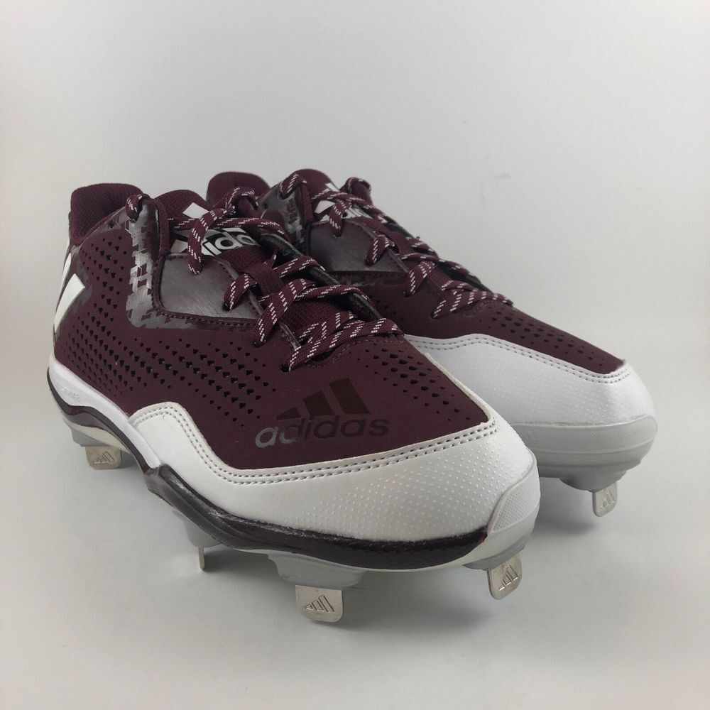 Adidas Litestrike Baseball Cleats Maroon Mens‎ Size 6.5